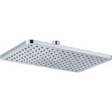 Fause Tepe Duş Başlığı 29,5 x 19 cm Krom Kaplama Oval Şekil ve Filtreli Özellikler