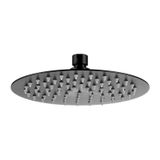 Fause Tepe Duş Başlığı Oval Slim 304 Metal Ø20 cm Siyah KTD105-B - Mat Siyah