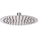 Fause Tepe Oval Slim Duş Başlığı 304 Metal Krom Ø20 cm Modern Tasarım ve Kolay Montaj-KTD105