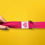 Fav Mat Your Favourite Yoga Mat Kayışı - Kullanımı Kolay ve Uzun Pembe