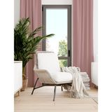 Favolli Kadife Dokulu Açık Pembe Ada Fon Perde Ekstrafor Büzgülü Dream Series - 150 x 250 cm