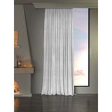 Favolli Kadife Dokulu Beyaz Ada Fon Perde Ekstrafor Büzgülü Dream Series - 300 x 250 cm