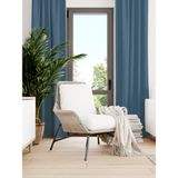 Favolli Kadife Dokulu Derin Mavi Ada Fon Perde Ekstrafor Büzgülü Dream Series - 400 x 250 cm