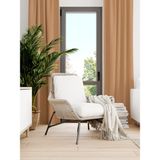 Favolli Kadife Dokulu Kaju Rengi Ada Fon Perde Ekstrafor Büzgülü Dream Series - 400 x 250 cm