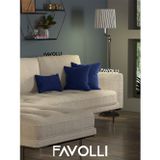 FAVOLLİ Kadife Dokulu Körfez Mavisi Kırlent Kılıfı Dream Serisi Punch Için Uygun Gizli Fermuar