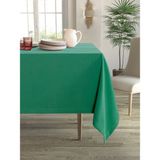 FAVOLLİ Kadife Dokulu Zümrüt Masa Örtüsü - 130 x 130 cm - Yeşil