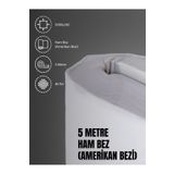 FAVORA %100 Pamuk 46 Tel Amerikan Bezi Ham Bez Punch Kumaş - Beyaz 500x240 cm F2163