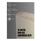 FAVORA %100 Pamuk 46 Tel Amerikan Bezi Ham Bez Punch Kumaş - Krem 1000x220 cm F2164