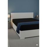 Favora %100 Pamuk Ranforce Premium Çift Kişilik Lastikli Çarşaf - Siyah - 160 x 200