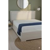 Favora %100 Pamuk Ranforce Premium King Size Lastikli Çarşaf - Beyaz - 180 x 200