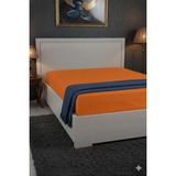 Favora %100 Pamuk Ranforce Premium King Size Lastikli Çarşaf - Turuncu - 180 x 200