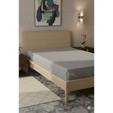 Favora %100 Pamuk Ranforce Premium Tek Kişilik Çarşaf - Koyu Gri - 160 x 240