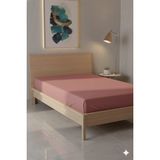Favora %100 Pamuk Ranforce Premium Tek Kişilik Çarşaf - Pudra - 160 x 240