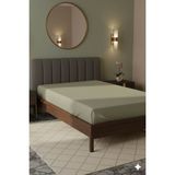 Favora %100 Pamuk Ranforce Premium Tek Kişilik Lastikli Çarşaf - Bej