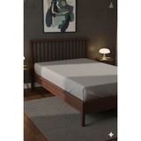 Favora %100 Pamuk Ranforce Premium Tek Kişilik Lastikli Çarşaf - Koyu gr