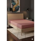 Favora %100 Pamuk Ranforce Premium Tek Kişilik Lastikli Çarşaf - Pudra