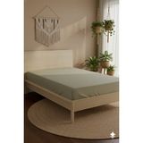 Favora %100 Pamuk Ranforce Premium Tek Kişilik Plus Lastikli Çarşaf - Be - Bej - 100 x 200