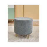 FAVORA Asmara Metal Ayaklı Puf - Gri FVR0054