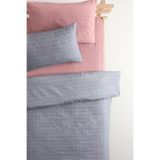 FAVORA Basic Lastikli Tek Kişilik Nevresim Takımı Gri Pembe 100x200 cm, F1627