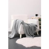 FAVORA Biocotton Triko Ponponlu Tv Battaniyesi - Gri F1673