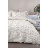 Favora Brote Çift Kişilik %100 Pamuk Nevresim Takımı - Pudra - Açık Pudra - 200 x 220 cm