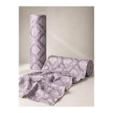 FAVORA Metrelik Nevresimlik Kumaş 1 Metre Mürdüm Sarmal Desen