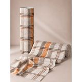 Favora Metrelik Nevresimlik Kumaş 1 Metre Piemo Desen Turuncu - 06-Turuncu - 240 cm - 100 cm