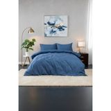 Favora Miora %100 Pamuk Saten Çift Kişilik Nevresim Takımı- Mavi - 200 x 220 cm