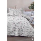 Favora Pampas Çift Kişilik %100 Pamuk Nevresim Takımı - Mürdüm - 200 x 220 cm