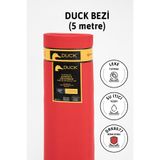 FAVORA Premier Metrelik Duck Keten Kumaş Su İtici Bez 5 Metre Drk8077 - Kırmızı, F2385