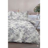Favora Preto Çift Kişilik %100 Pamuk Nevresim Takımı - Lila - 200 x 220 cm
