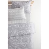 Favora Star 160x220 cm Gri Lastikli Çarşaflı Pamuklu Tek Kişilik Nevresim