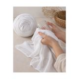 FAVORA Tülbent Kumaş 1 Metre Mermer Şahin Beyaz
