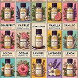Favori 10'lu Set Esansiyel Uçucu Yağ Buhurdanlık Hava Nemlendirici Aroma Difüzörü Kokusu Esans - Renkli