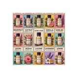 Favori 10'lu Set Esansiyel Uçucu Yağ Buhurdanlık Hava Nemlendirici Aroma Difüzörü Kokusu Esans