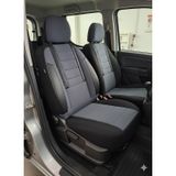 Favori Füme Serisi Fiat Doblo İle Uyumlu Tam Set Oto Koltuk Kılıfı Arka Koltuk 2+1