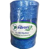 Favori İp 5000 Denye -0.8 Mm- Ambalaj Ve Paket İpi Naylon Burgulu Örgü Çamaşır İpi - Mavi - 10 Adet