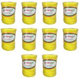 Favori İp 5000 Denye -0.8 Mm- Ambalaj Ve Paket İpi Naylon Burgulu Örgü Çamaşır İpi - Sarı - 10 Adet