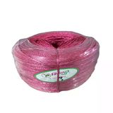 Favori İp Halat FH03 PP Naylon Burgulu Örgü Çamaşır İpi - Pembe - 100 Metre - 1 Adet