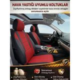 Favori Kırmızı Serisi Fiat Doblo İle Uyumlu Tam Set Oto Koltuk Kılıfı Arka Koltuk 2+1