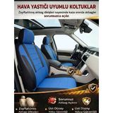 Favori Mavi Serisi Fiat Doblo İle Uyumlu Tam Set Oto Koltuk Kılıfı Arka Koltuk 2+1