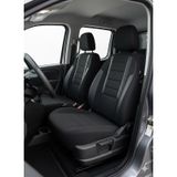 Favori Siyah Serisi Fiat Fiorino İle Uyumlu Tam Set Oto Koltuk Kılıfı Arka Koltuk 2+1