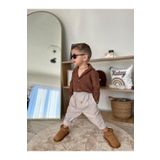 favorimkids Açık Kahve Bebek ve Çocuk Gömleği 1-4 yaş