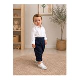 favorimkids lacivert Pantolonlu Beyaz Gömlek 2’li Erkek Çocuk Set