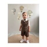 favorimkids Vintage Şıklık Erkek Çocuk Takımı ( Gömlek Salopet Fiyonk Dahildir )