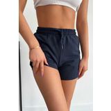 FAVORİST Kadın Mini Cepli Bağcıklı Spor Şort