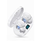 Favors Dots E6s Bluetooth Kulaklık Hd Ses Extra Bass Yüksek Mikrofon Kalitesi Beyaz