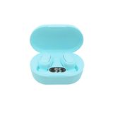 Favors E7s Dots Bluetooth Kulaklık Extra Bass Hd Ses Çift Mikrofon Universal Kablosuz Kulaklık Mavi