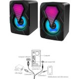 Favors Rgb Işıklı Bilgisayar Notebook 1+1 Speaker Laptop Hoparlörü