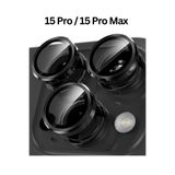 favorscase Apple Iphone 15 Pro & Uyumlu Iphone 15 Pro Max Kamera Koruma Renkli Lens Koruyucu Temperli Cam